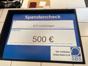 SBS spendet für BTZ Gera